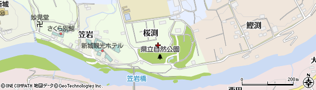 愛知県新城市桜渕周辺の地図