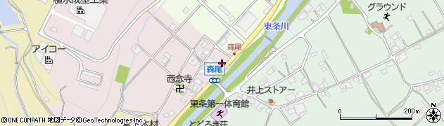 兵庫県加東市森尾15周辺の地図