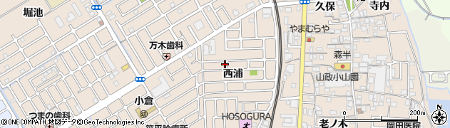 京都府宇治市小倉町西浦21周辺の地図