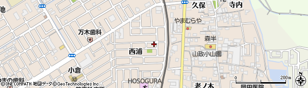 京都府宇治市小倉町西浦26周辺の地図