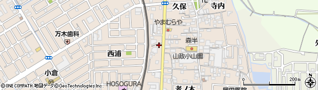 京都府宇治市小倉町久保67周辺の地図