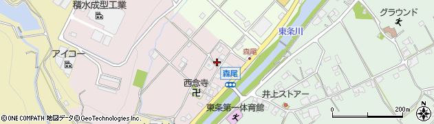 兵庫県加東市森尾27周辺の地図