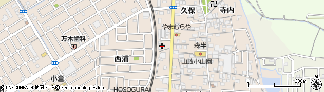 京都府宇治市小倉町久保106周辺の地図