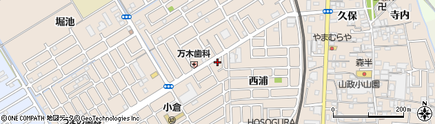 京都府宇治市小倉町西浦17周辺の地図