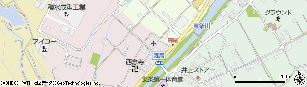 兵庫県加東市森尾12周辺の地図