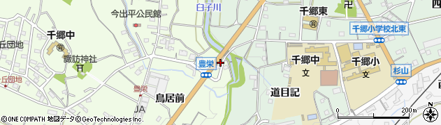 愛知県新城市豊栄（沢渡り）周辺の地図