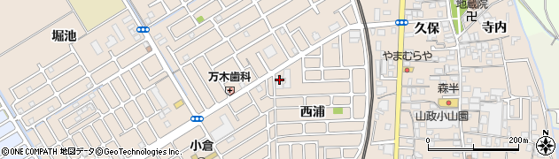 京都府宇治市小倉町西浦16周辺の地図