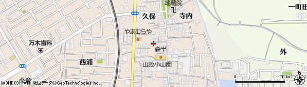 京都府宇治市小倉町久保57周辺の地図