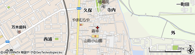 京都府宇治市小倉町久保64周辺の地図