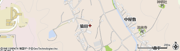 愛知県岡崎市上衣文町猿田211周辺の地図