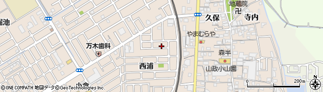 京都府宇治市小倉町西浦9周辺の地図