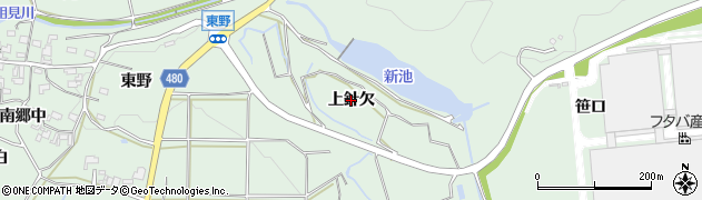 愛知県幸田町（額田郡）長嶺（上針欠）周辺の地図