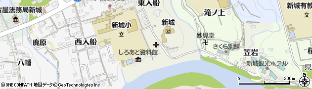 愛知県新城市東入船周辺の地図