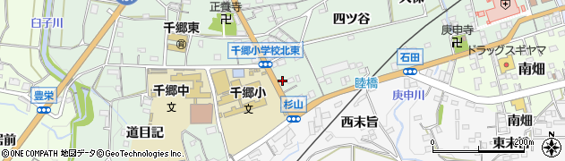 愛知県新城市杉山（前野）周辺の地図