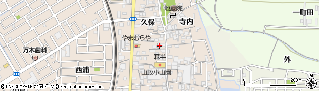 京都府宇治市小倉町久保63周辺の地図