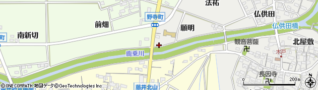 愛知県安城市寺領町願明83周辺の地図
