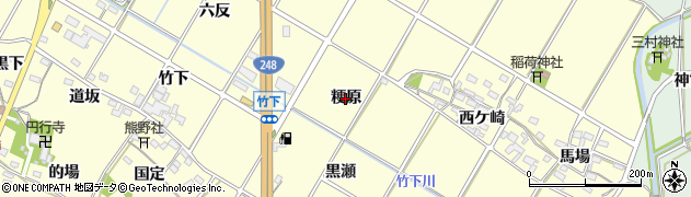 愛知県幸田町（額田郡）坂崎（粳原）周辺の地図