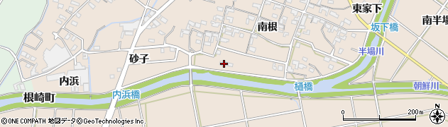 愛知県安城市根崎町南根308周辺の地図
