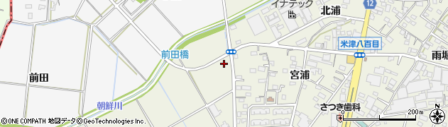 愛知県西尾市米津町丸之内5周辺の地図