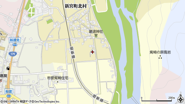 〒679-4323 兵庫県たつの市新宮町北村の地図