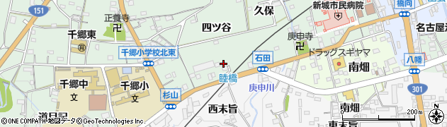 愛知県新城市杉山四ツ谷6周辺の地図