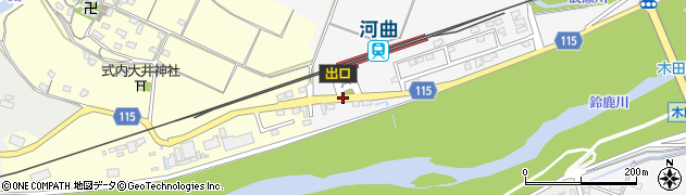 JR河曲駅周辺の地図