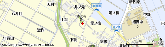 愛知県岡崎市福岡町（狐島）周辺の地図