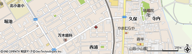 京都府宇治市小倉町西浦5周辺の地図