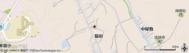 愛知県岡崎市上衣文町猿田228周辺の地図