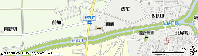 愛知県安城市寺領町願明21周辺の地図