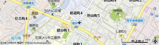 新道町周辺の地図