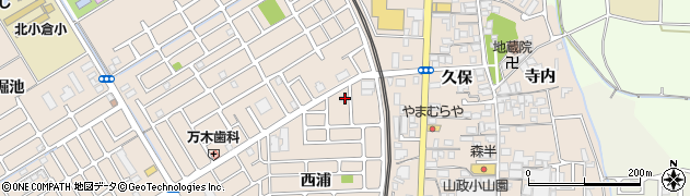 京都府宇治市小倉町西浦4周辺の地図