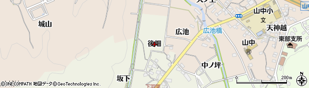 愛知県岡崎市羽栗町（後畑）周辺の地図