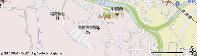 滋賀県甲賀市甲賀町滝885周辺の地図