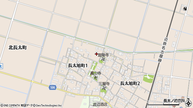 〒513-0042 三重県鈴鹿市長太旭町の地図