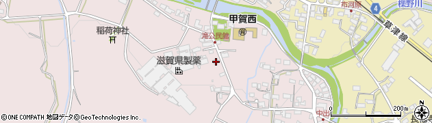 滋賀県甲賀市甲賀町滝888周辺の地図