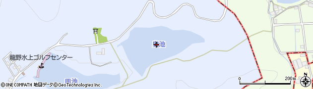 奥池周辺の地図