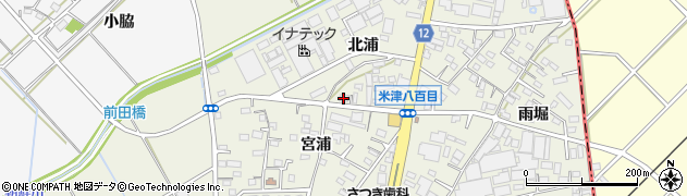 フカツ　米津店周辺の地図