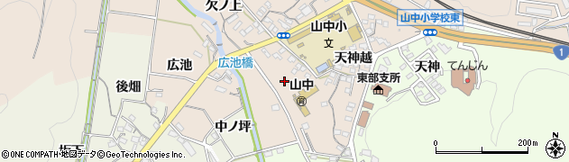 愛知県岡崎市舞木町（向市場）周辺の地図