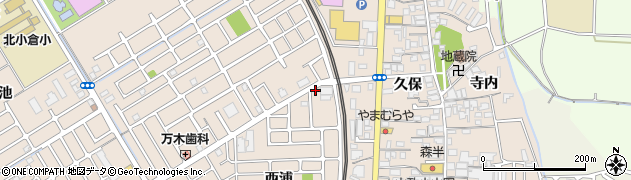 京都府宇治市小倉町西浦3周辺の地図