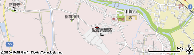 滋賀県甲賀市甲賀町滝879周辺の地図