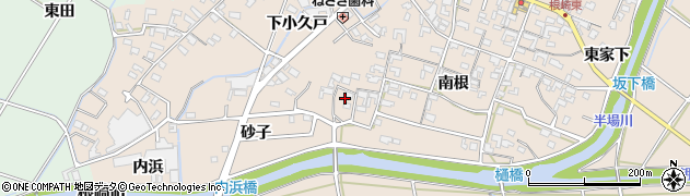 愛知県安城市根崎町南根172周辺の地図