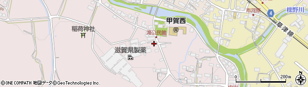 滋賀県甲賀市甲賀町滝886周辺の地図