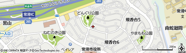 愛知県常滑市乳母子周辺の地図
