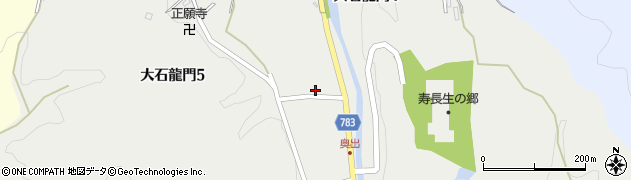 滋賀県大津市大石龍門周辺の地図