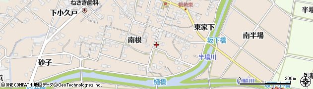 愛知県安城市根崎町南根99周辺の地図