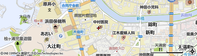 島根県浜田市片庭町周辺の地図