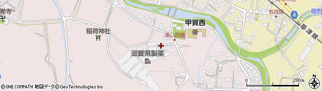 滋賀県甲賀市甲賀町滝882周辺の地図