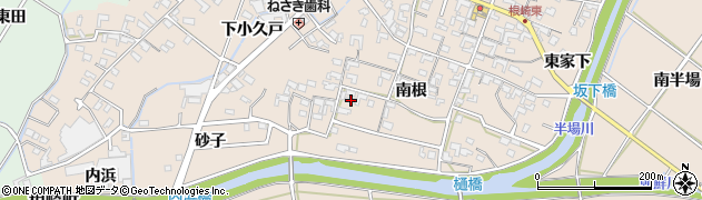 愛知県安城市根崎町南根201周辺の地図