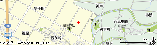 愛知県幸田町（額田郡）坂崎（神宮司）周辺の地図